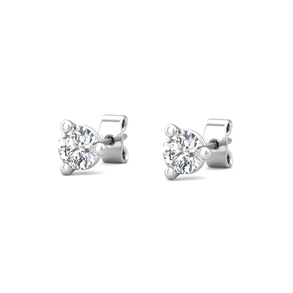 Smyth Diamond Classics 18k Gold Diamond Stud Earrings