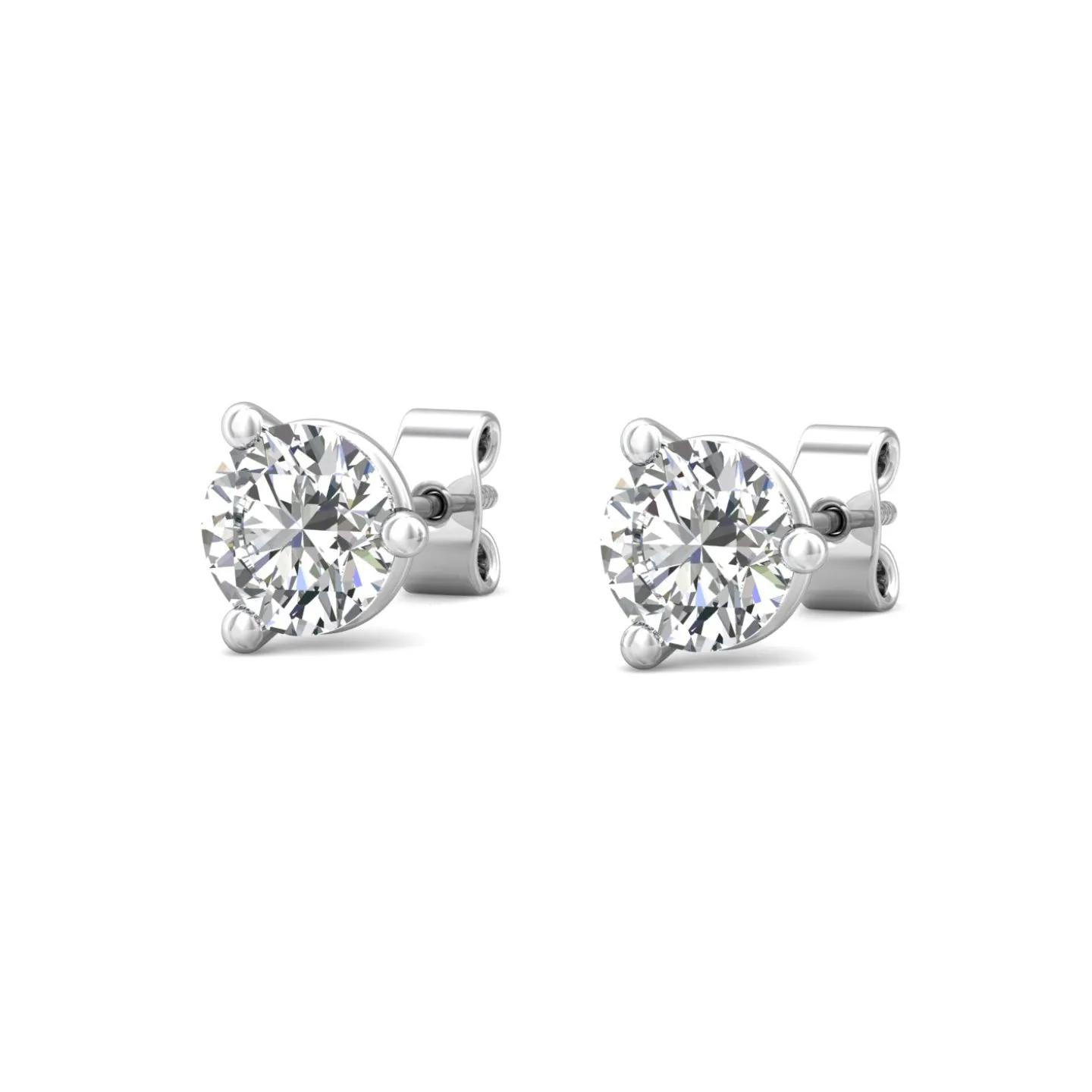 Smyth Diamond Classics 18k Gold Diamond Stud Earrings