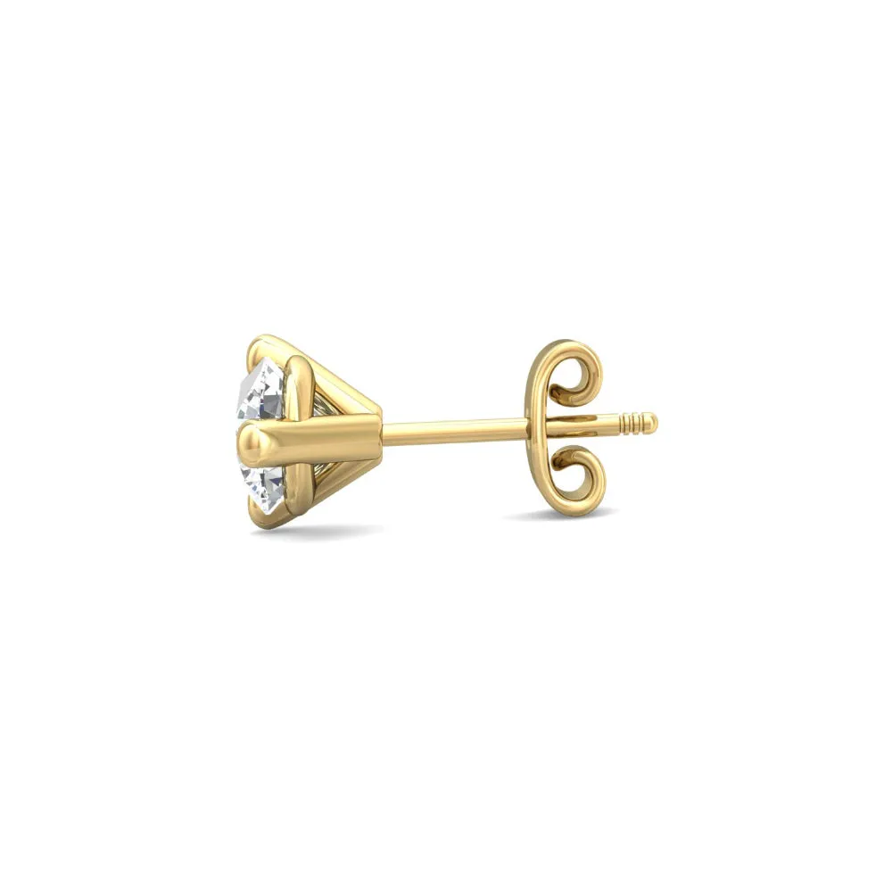 Smyth Diamond Classics 18k Gold Diamond Stud Earrings